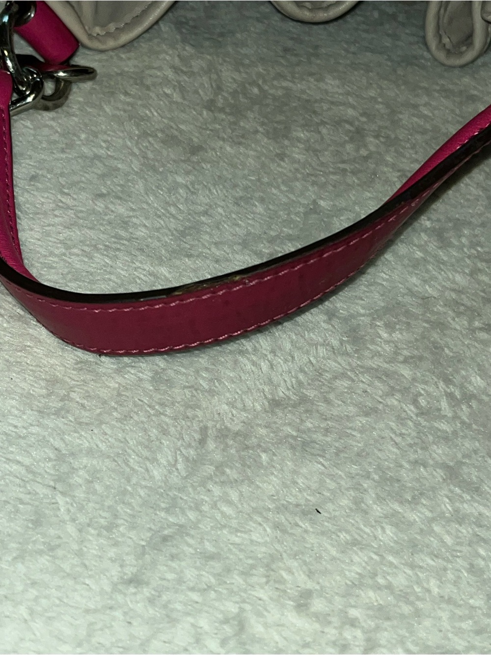 Coach Purple & Hot Pink Leather Drawstring Shoulder Bag - Picture 13 of 13